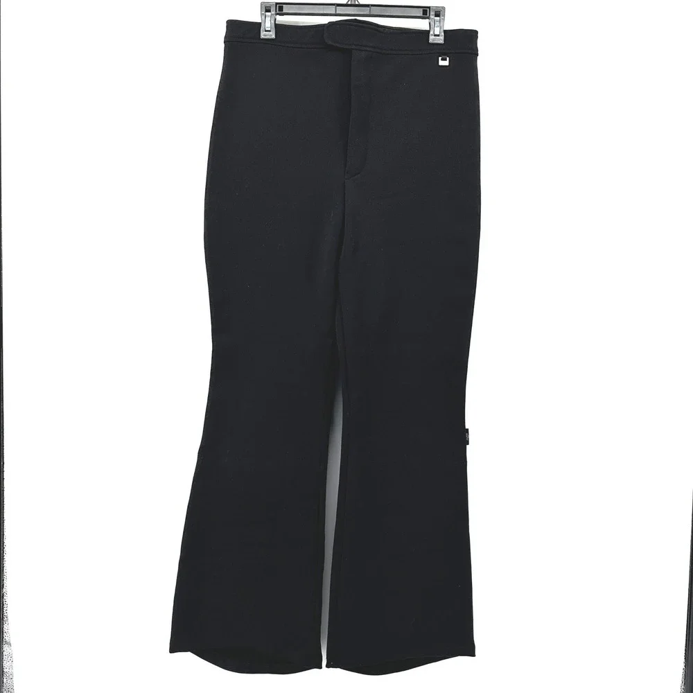 ROFFE Stirrup Ski Pants High Waist Flare Leg Womens‎ 14-LONG Wool Blend Fleece